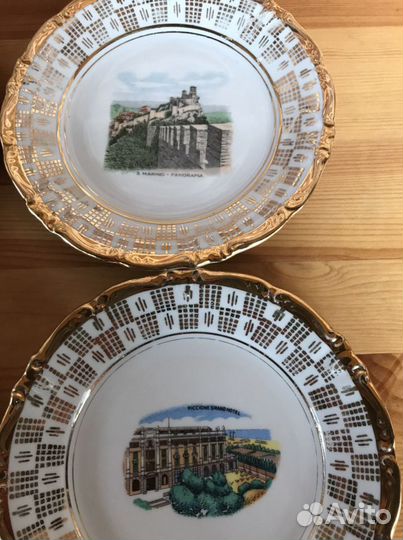 Немецкие Тарелки с видами Италии и Тарелки Мадонна