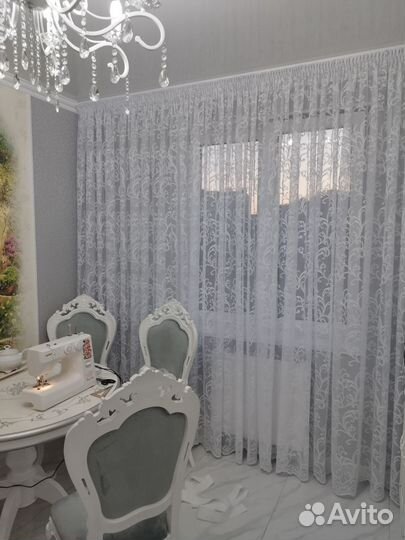 Тюль белая новая