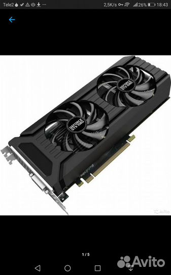 Видеокарта Palit GeForce GTX 1060 6 Гб