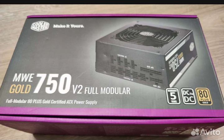 Бп на гарантии Cooler Master MWE gold 750-V2