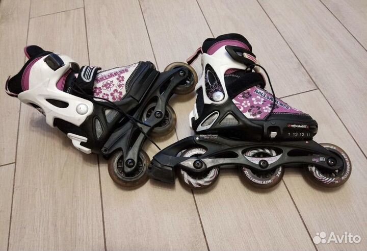 Роликовые коньки Rollerblade + защита Oxelo