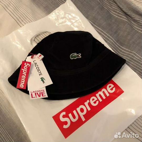 Supreme X Lacoste Veloure Crusher Bucket Hat