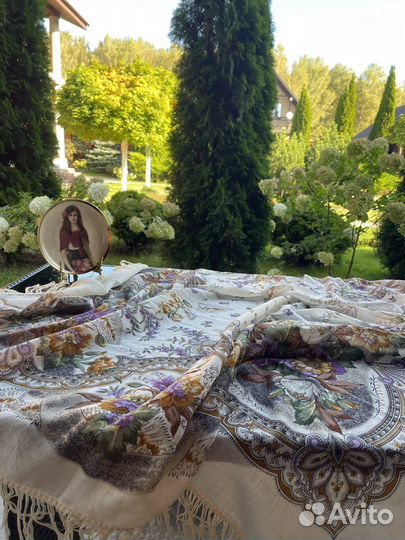 Павловопосадский платок СССР шерсть 160*160