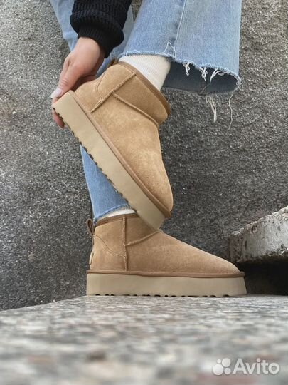 UGG Mini Platform Beige женские (Арт.4306)