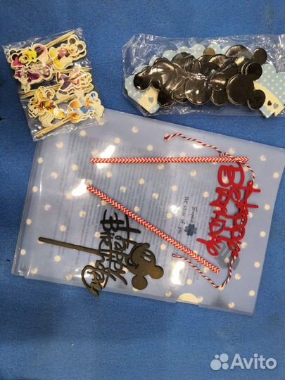 Футболка, декор для дня рождения Микки Маус