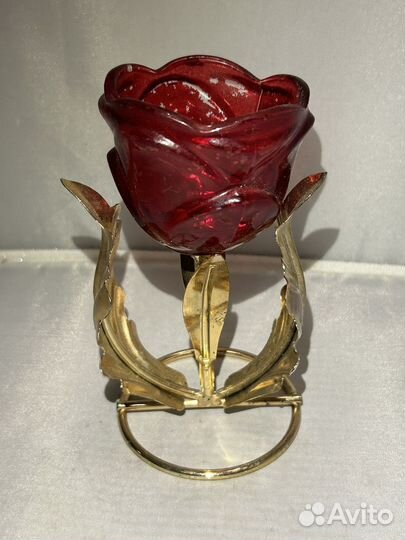 Подсвечник Роза б/у