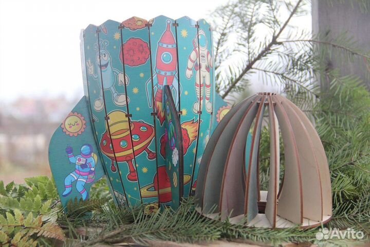 Коробка Ракета для подарков