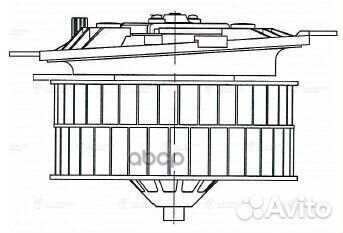 Мотор отопителя MB W210 LFh 15210 luzar