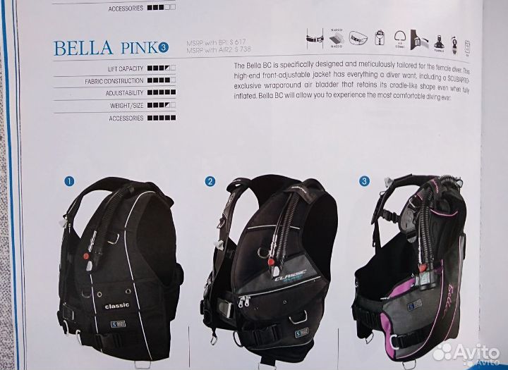 Компенсаторы плавучести с фирменными вешалками