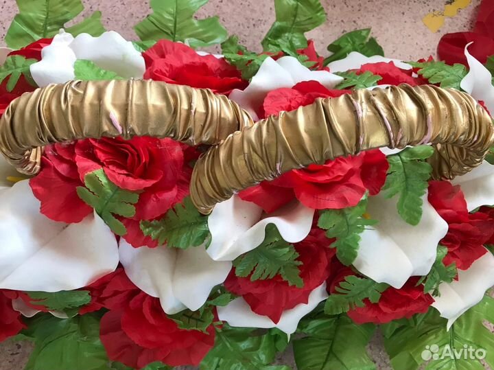 Кольца новые на свадебный автомобиль