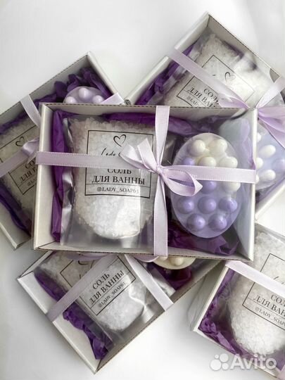 Подарочный набор девушке соль и мыло