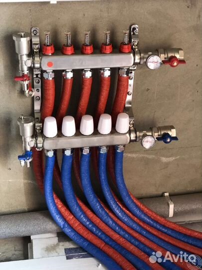 Монтаж отопления, тёплый пол, радиаторы