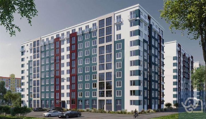 2-к. квартира, 57,1 м², 4/9 эт.