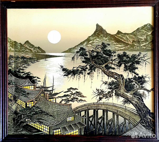 Картины Китайская живопись Сакура