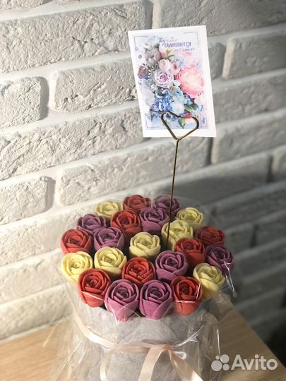 Букет роз из бельгийского шоколада