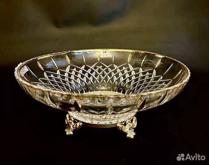 Ваза для фруктов хрусталь Италия Cre Art