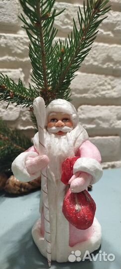 Дед мороз из ваты ручная работа