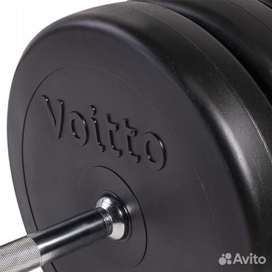 Штанга W с пластиковыми блинами 40 кг Voitto