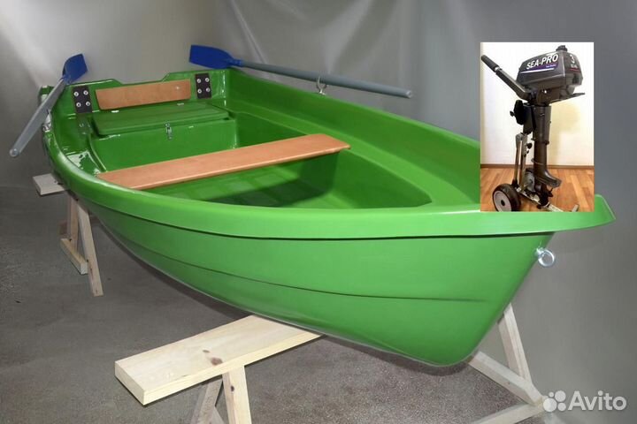 Вёсельная лодка с мотором Тортилла-3 с Рундуками S