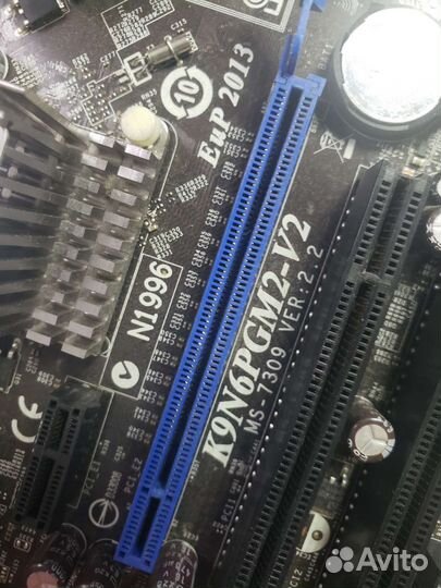 Материнская плата с процессором