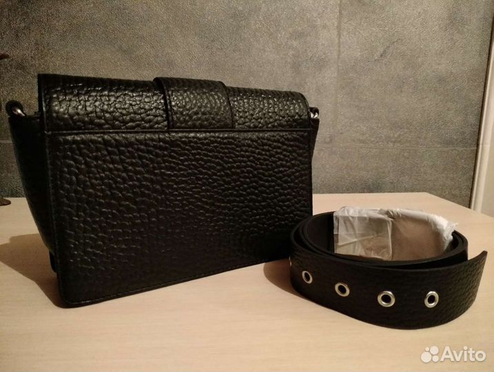 Сумка и ремень из натуральной кожи
