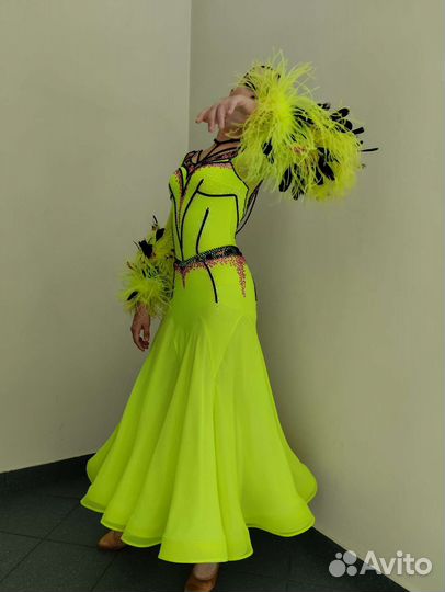 Платье на 10-ку для бальных танцев Ю2