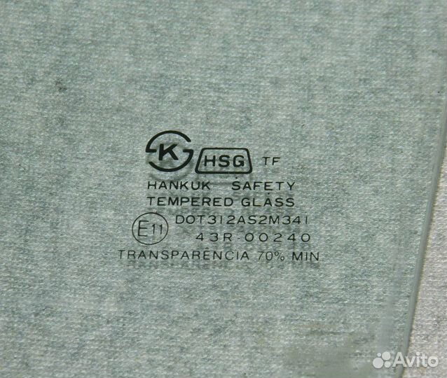 Стекло двери задней левой Daewoo Nexia