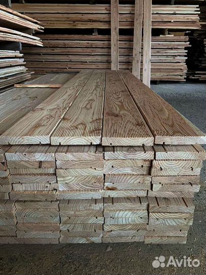 Доски лиственницы камерной сушки 25x150 мм, гарант