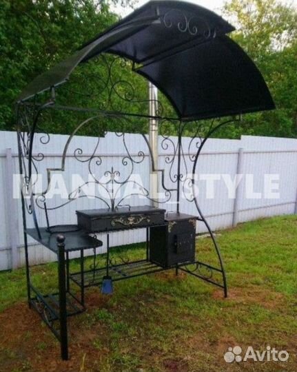 Мангал с крышей