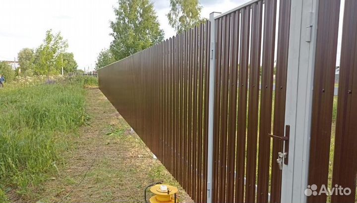 Забор металлический качественно быстро