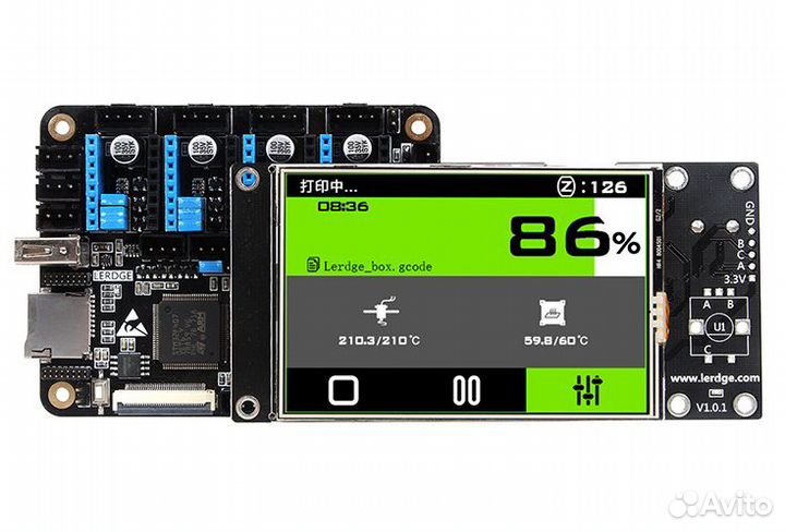 Плата управления lerdge-X ARM32 + 3,5-дюймовый се