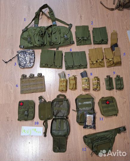 Подсумки под магазины ак, честриг, сброс, аптечный