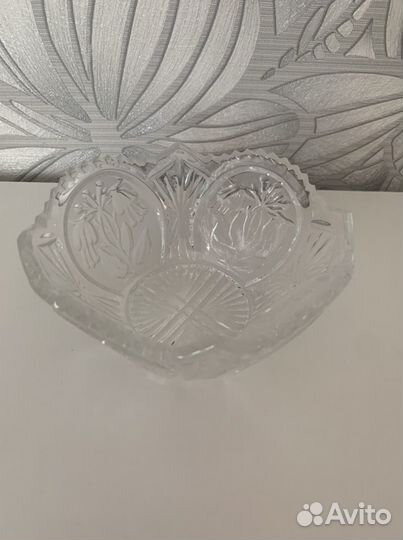 Конфетница хрусталь СССР