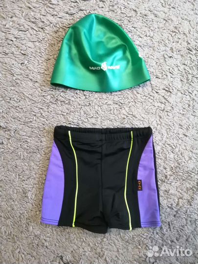 Плавки на мальчика новые и шапочка для купания
