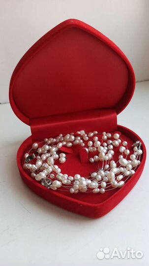 Серебряное украшение с жемчугом