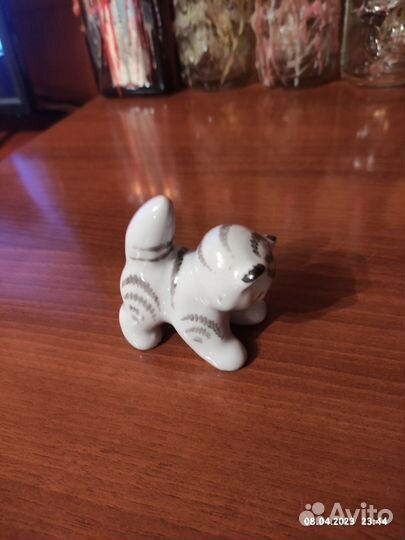 Фарфоровая статуэтка Котёнок СССР