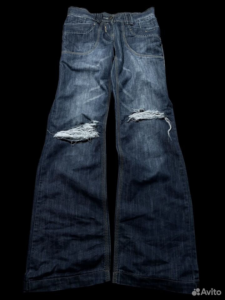 Archive distressed faded bootcut jeans, Коммунарка