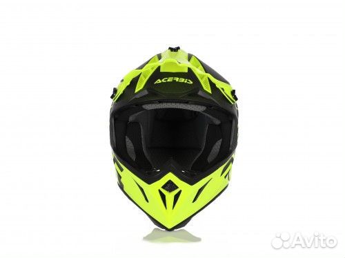 Шлем Acerbis steel carbon Yellow Fluo