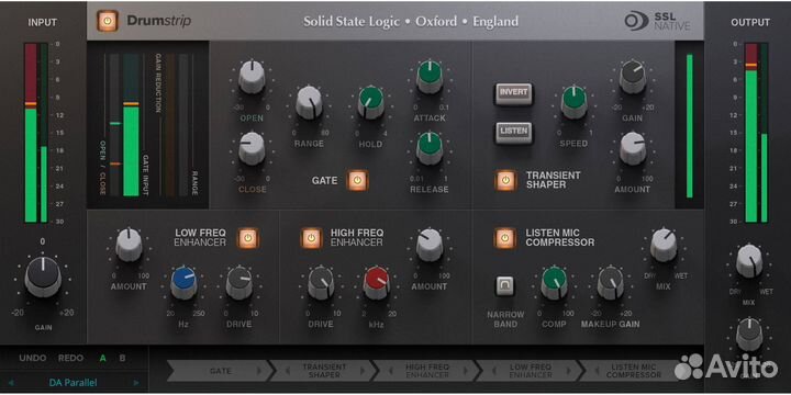 Пакет плагинов SSL: Channel Strip, Bus Compressor