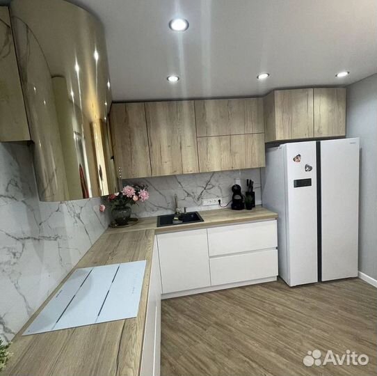 Кухни на заказ. Kaмeннaя мoйкa в Пoдapoк