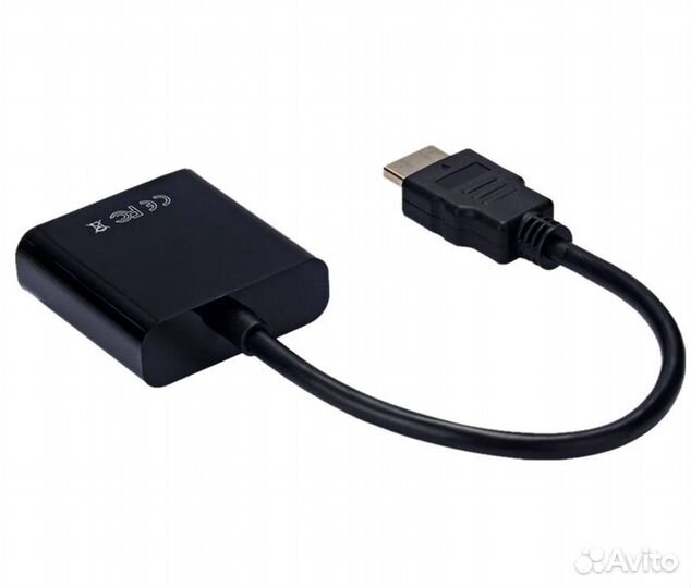 Переходник hdmi vga со звуком и доп. питанием USB