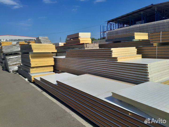 Сэндвич панели бу 20000 м2 в наличии