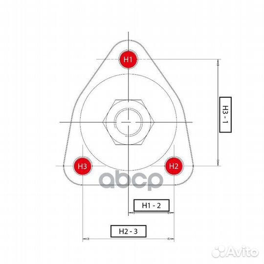 CBN-23 Опора шаровая перед прав/лев CB030