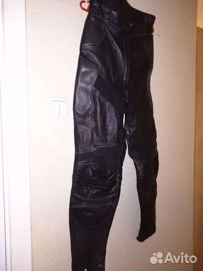 Брюки кожаные мотоциклетные