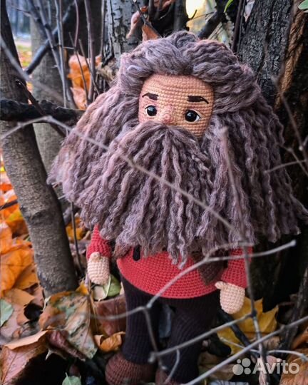 Хагрид/Вязаная интерьерная игрушка/Коллекционная