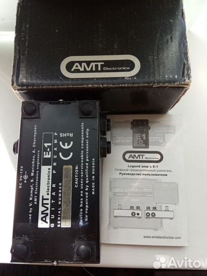 Преамп AMT E1 (гитарный предусилитель)