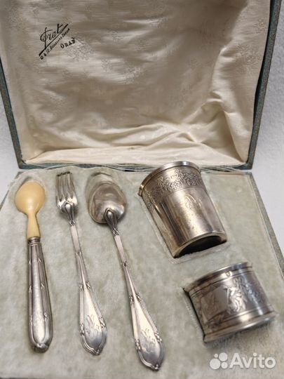 Набор Эгоист. Серебро 950 пр.Франция.Louis Coignet