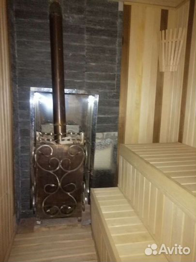 Баня на дровах с бассейном