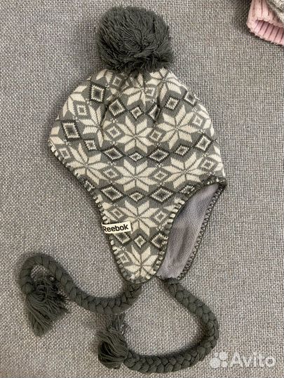 Шапка шлем, варежки 3-4 года