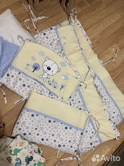 Бортики в кроватку 7 предм с одеялом и подушкой